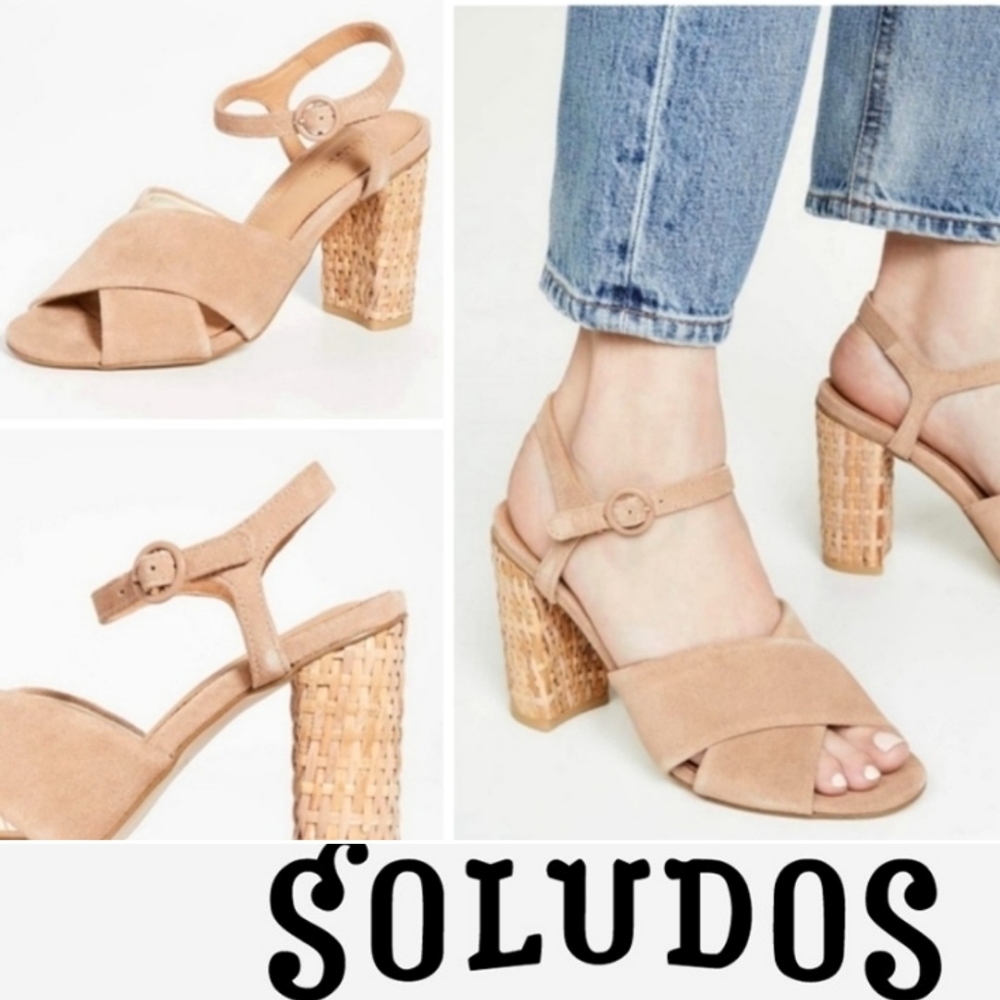 Soludos Olivia Suede Heel In Desert✨️ - Picture 2 of 6